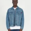 John Richmond Giubbino In Denim Con Il Logo Ricamato Sul Retro