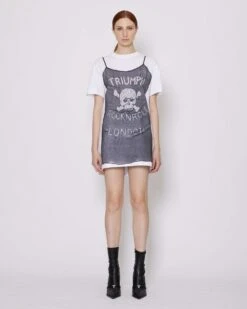 John Richmond Abito Maxi T-shirt Con Stampa