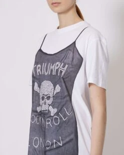 John Richmond Abito Maxi T-shirt Con Stampa -John Richmond abito corto con grafica sul davanti john richmond 53763130065243