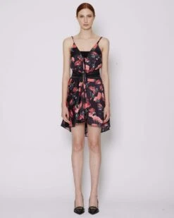 John Richmond Abito Corto Con Bretelle Sottili