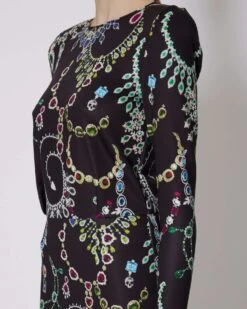 John Richmond Abito Corto Strutturato -John Richmond abito corto con pattern john richmond 53760582943067