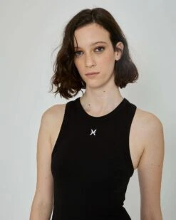 John Richmond Abito Midi Con Logo Frontale -John Richmond abito midi con logo sul davanti john richmond 53616970137947