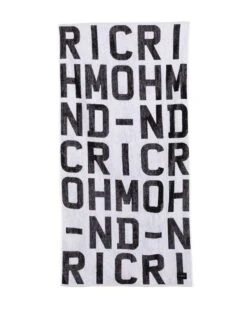 Telo Mare Con Logo Allover -John Richmond asciugamano da mare con logo john richmond kids 53209476137307