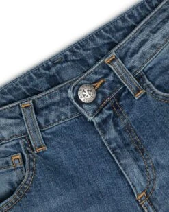 Bermuda In Denim Rich -John Richmond bermuda in denim con logo stampato sul retro john richmond kids 53209484656987