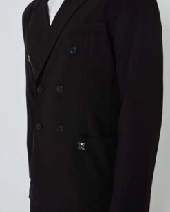 John Richmond Blazer Doppiopetto Con Etichetta Metallica Logata -John Richmond blazer doppiopetto con etichetta metallica logata john richmond 54398043849051