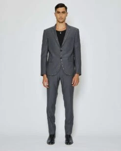 John Richmond Blazer Monopetto Con Borchie