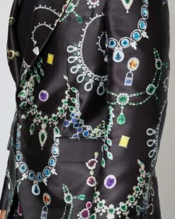 John Richmond Blazer Monopetto Con Pattern Allover -John Richmond blazer monopetto con pattern john richmond 53715091915099