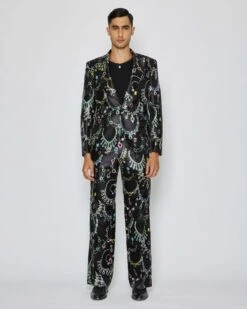 John Richmond Blazer Monopetto Con Pattern Allover