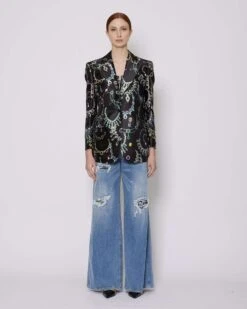 John Richmond Blazer Monopetto Con Pattern