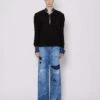 John Richmond Blusa Con Applicazioni In Denim
