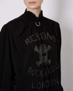 John Richmond Blusa Con Grafica Sul Davanti -John Richmond blusa con grafica sul davanti john richmond 53758412849499