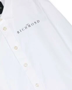 Camicia Con Logo A Contrasto Sul Davanti -John Richmond camicia con logo a contrasto sul davanti john richmond kids 53209488163163