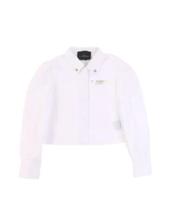 Camicia Crop Con Logo