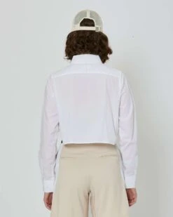 John Richmond Camicia Crop Con Tasca Sul Davanti E Logo Ricamato -John Richmond camicia crop con tasca sul davanti e logo ricamato john richmond 53525963374939