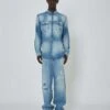 John Richmond Camicia In Denim Effetto Strappato