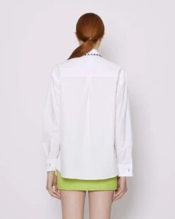 John Richmond Camicia Con Applicazioni Gioiello -John Richmond camicia rwp24235ca john richmond 53857661256027