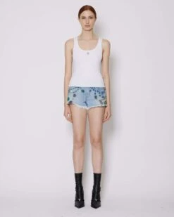 John Richmond Canotta Con Applicazione Metallica Sul Davanti