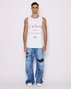 John Richmond Canotta Con Grafica Sul Davanti