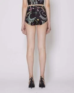 John Richmond Coulotte Vita Alta Con Pattern -John Richmond coulotte rwp24228cu john richmond 53856240992603