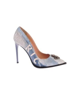 John Richmond -John Richmond d collet in denim con logo metallico sul davanti john richmond 54543187509595