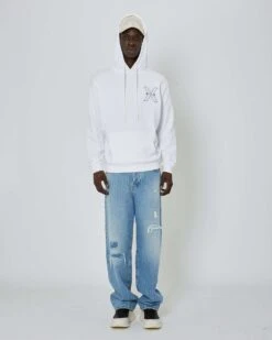 John Richmond Felpa Con Logo Ricamato Sul Davanti