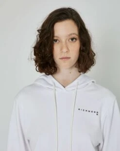 John Richmond Felpa Crop Con Cappuccio E Logo -John Richmond felpa crop con cappuccio e logo john richmond 54392836096347