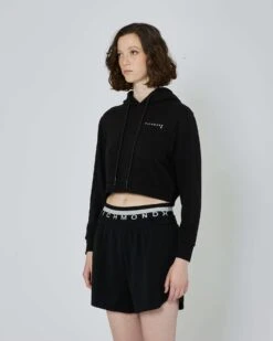 John Richmond Felpa Crop Con Cappuccio E Logo -John Richmond felpa crop con cappuccio e logo john richmond 54392836194651