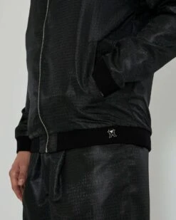 John Richmond Bomber Con Trama Decorativa -John Richmond giubbino con logo ton sur ton john richmond 53550215725403