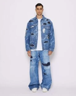 John Richmond Giacca In Denim Effetto Used