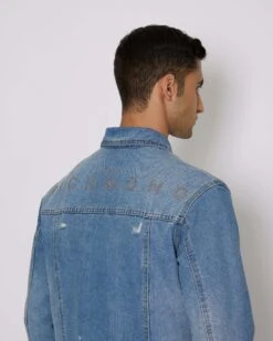 John Richmond Giacca In Denim Con Tasche Frontali -John Richmond giubbino con tasche sul davanti john richmond 53743095906651