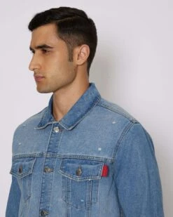 John Richmond Giacca In Denim Con Tasche Frontali -John Richmond giubbino con tasche sul davanti john richmond 53743096037723