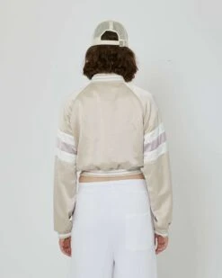 John Richmond Bomber Crop Con Logo Richmond X -John Richmond giubbino crop bicolor con logo ricamato sul davanti john richmond 54420895236443