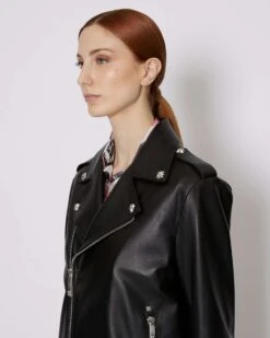 John Richmond Bomber Genderless In 100% Pelle -John Richmond giubbino unisex john richmond 53745585160539