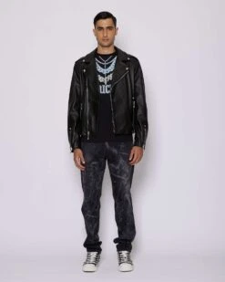 John Richmond Bomber Genderless In 100% Pelle -John Richmond giubbino unisex john richmond 55014736396635