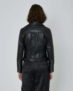 John Richmond Biker In 100% Pelle -John Richmond giubbino uwp24162gb john richmond 54526866424155