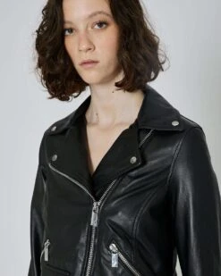 John Richmond Biker In 100% Pelle -John Richmond giubbino uwp24162gb john richmond 54526866587995