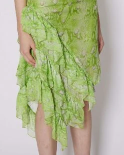 John Richmond Gonna Con Pattern E Balze -John Richmond gonna con pattern e balze john richmond 53756866298203