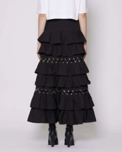 John Richmond Gonna Lunga Con Balze -John Richmond gonna rwp24201go john richmond 53843918684507