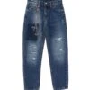 Jeans Con Catena Decorativa