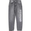 Jeans Con Logo Lungo La Gamba