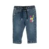 Jeans Con Logo Ricamato Sul Davanti
