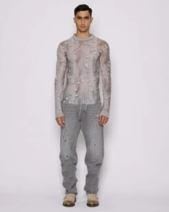 John Richmond Jeans Regular Con Strappi Sul Davanti