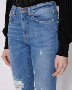 John Richmond Jeans Crop Con Lacerazioni -John Richmond jeans rwp24243je john richmond 53859548954971