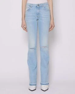 John Richmond Jeans Straight Leg Con Strappi