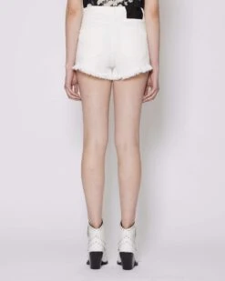 John Richmond Shorts A Vita Alta In Denim -John Richmond jeans short rwp24256sh john richmond 53863601275227