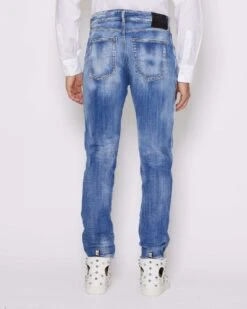 John Richmond Jeans Slim Con Lavaggio Effeto Used -John Richmond jeans slim john richmond 53726547476827