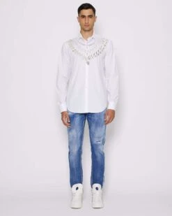John Richmond Jeans Slim Con Lavaggio Effeto Used