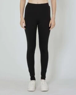 John Richmond Leggings Con Etichetta Metallica Sul Davanti