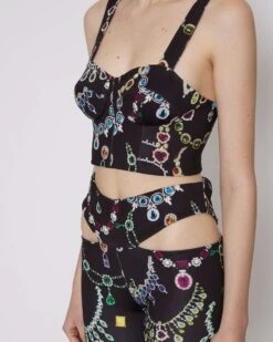 John Richmond Leggings Con Pattern -John Richmond leggings rwp24188le john richmond 53840963600731