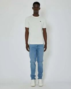 John Richmond Maglia Con Logo A Contrasto Sul Davanti E Banda Bicolor Sul Retro